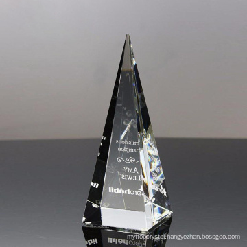 Obelisk Trophy Crystal Shield Crown Award Pyramid Crystal Paperweight